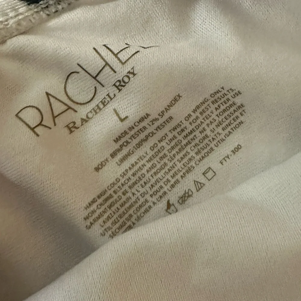 RACHEL Racheal Roy Seashell PalmTree Small LaceUp Sides One Piece Swimsuit NWT L